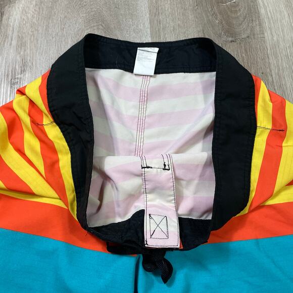 Quiksilver Boardshorts Mens 36 Surf Swim Trunks Striped Drawstring Pocket - Picture 8 of 10
